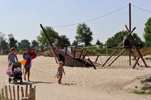 speeltuin op het strand